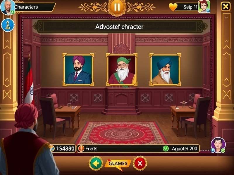 Choose your advocate from diverse Indian backgrounds Desi Court Gladiators character selection with diverse Indian advocates